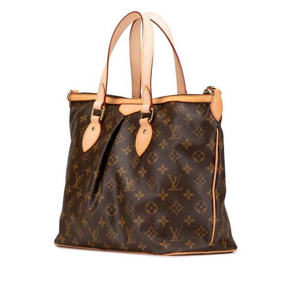 ルイ ヴィトン モノグラム パレルモPM ハンドバッグ M40145 ブラウン PVC レザー レディース LOUIS VUITTON 【中古】