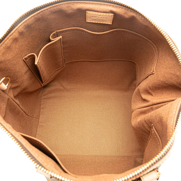 ルイ ヴィトン モノグラム パレルモPM ハンドバッグ M40145 ブラウン PVC レザー レディース LOUIS VUITTON 【中古】