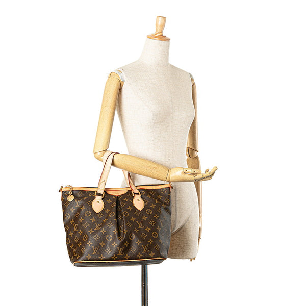 ルイ ヴィトン モノグラム パレルモPM ハンドバッグ M40145 ブラウン PVC レザー レディース LOUIS VUITTON 【中古】