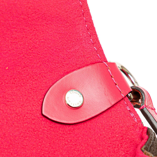 ルイ ヴィトン モノグラム エピ サンミシェル ショルダーバッグ M43578 フリージア ブラウン PVC レザー レディース LOUIS VUITTON 【中古】