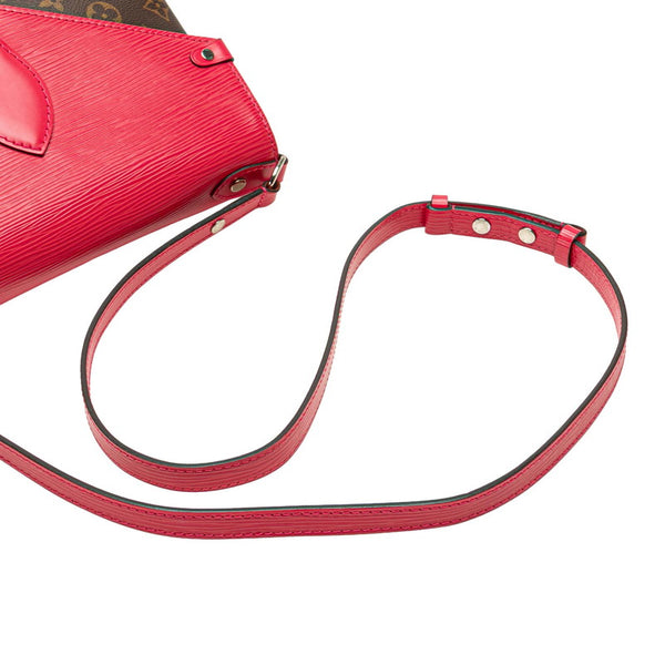 ルイ ヴィトン モノグラム エピ サンミシェル ショルダーバッグ M43578 フリージア ブラウン PVC レザー レディース LOUIS VUITTON 【中古】