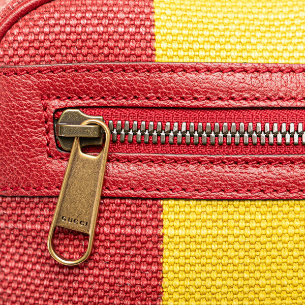 グッチ バイアデラ ボディバッグ ウエストバッグ 625895 レッド マルチカラー キャンバス レザー レディース GUCCI 【中古】