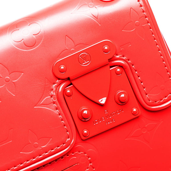 ルイ ヴィトン モノグラム グラセオプアート パウチー ハンドバッグ M92817 レッド レザー レディース LOUIS VUITTON 【中古】