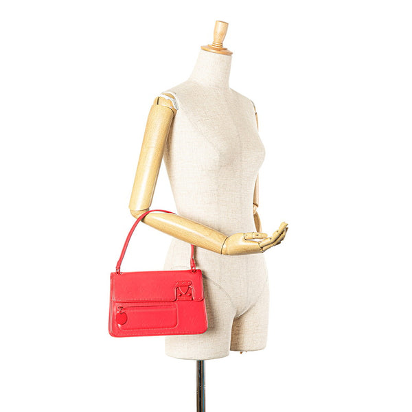 ルイ ヴィトン モノグラム グラセオプアート パウチー ハンドバッグ M92817 レッド レザー レディース LOUIS VUITTON 【中古】