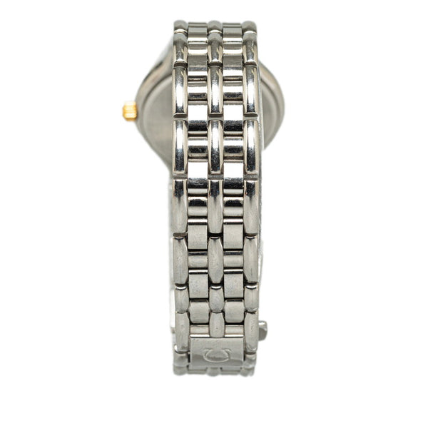 オメガ 腕時計 クオーツ ゴールド文字盤 ステンレススチール メッキ レディース OMEGA 【中古】