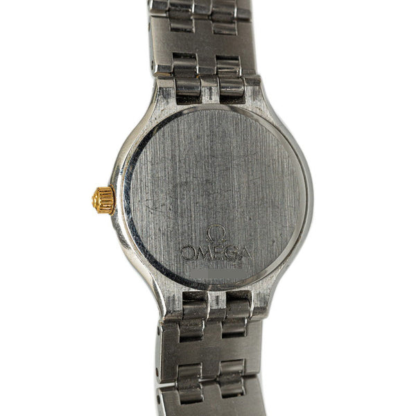 オメガ 腕時計 クオーツ ゴールド文字盤 ステンレススチール メッキ レディース OMEGA 【中古】
