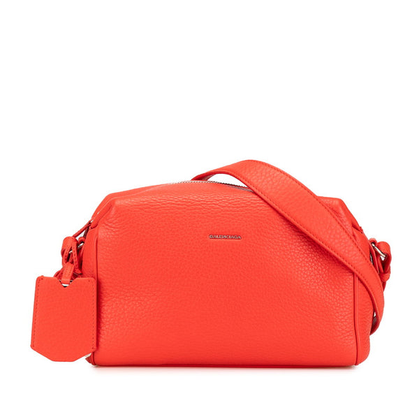 バレンシアガ 斜め掛け ショルダーバッグ 408691 レッド レザー レディース BALENCIAGA 【中古】