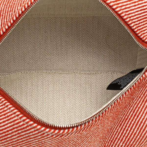 エルメス ブリッド ア ブラックPM ハンドバッグ トメット レッド キャンバス レディース HERMES 【中古】