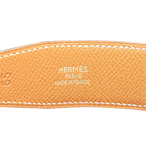 エルメス コンスタンスH ベルト 65 ブラック ブラウン ボックスカーフ クシュベル レディース HERMES 【中古】