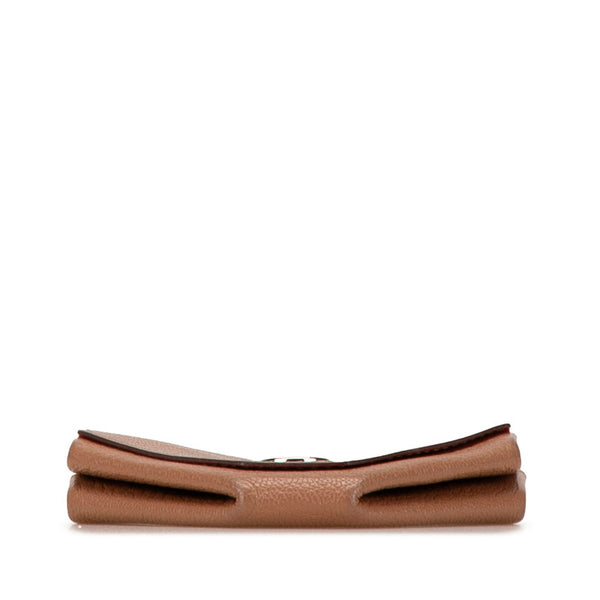 エルメス ルヴァンキャトル コインケース 小銭入れ ケブラチョ ブラウン ピンク シェーブル レディース HERMES 【中古】