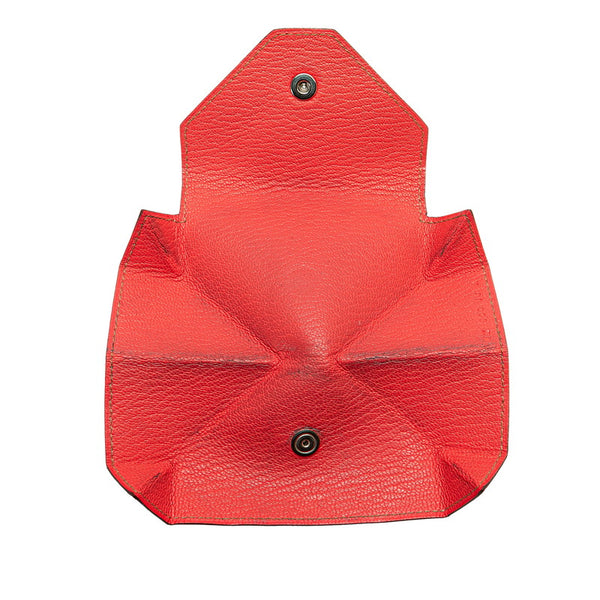 エルメス ルヴァンキャトル コインケース 小銭入れ ケブラチョ ブラウン ピンク シェーブル レディース HERMES 【中古】