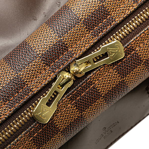 ルイ ヴィトン ダミエ ドーヴィル SPオーダー ハンドバッグ N47272 ブラウン PVC レザー レディース LOUIS VUITTON 【中古】