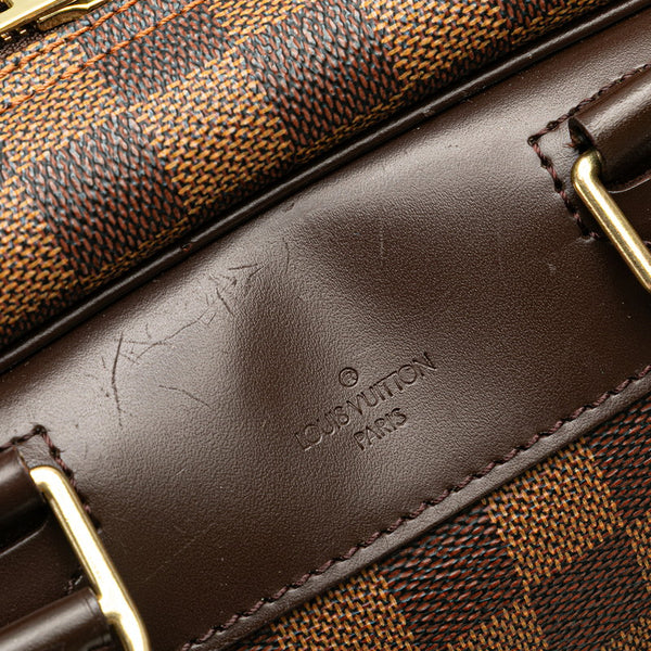 ルイ ヴィトン ダミエ ドーヴィル SPオーダー ハンドバッグ N47272 ブラウン PVC レザー レディース LOUIS VUITTON 【中古】