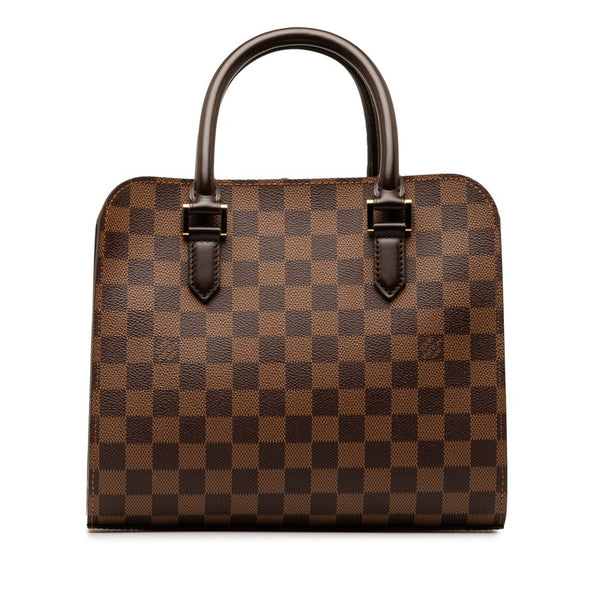 ルイ ヴィトン ダミエ トリアナ ハンドバッグ N51155 ブラウン PVC レザー レディース LOUIS VUITTON 【中古】