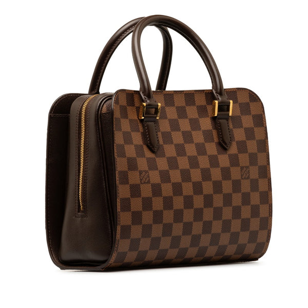 ルイ ヴィトン ダミエ トリアナ ハンドバッグ N51155 ブラウン PVC レザー レディース LOUIS VUITTON 【中古】