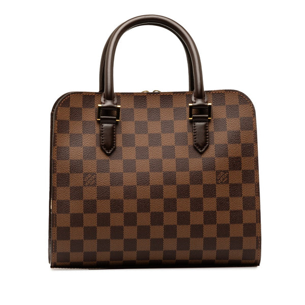 ルイ ヴィトン ダミエ トリアナ ハンドバッグ N51155 ブラウン PVC レザー レディース LOUIS VUITTON 【中古】