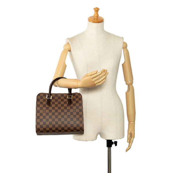 ルイ ヴィトン ダミエ トリアナ ハンドバッグ N51155 ブラウン PVC レザー レディース LOUIS VUITTON 【中古】