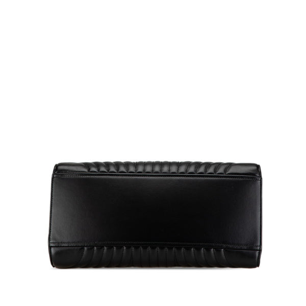 プラダ ダイアグラム ハンドバッグ ショルダーバッグ 2WAY 1BA165 ブラック レザー レディース PRADA 【中古】