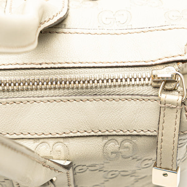 グッチ グッチシマ プリンシー ハンドバッグ 177052 アイボリー ホワイト レザー レディース GUCCI 【中古】