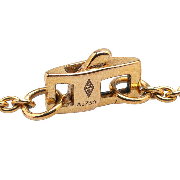 ルイ ヴィトン モノグラム サン ナクレ ネックレス Q93520 K18PG ピンクゴールド レディース LOUIS VUITTON 【中古】