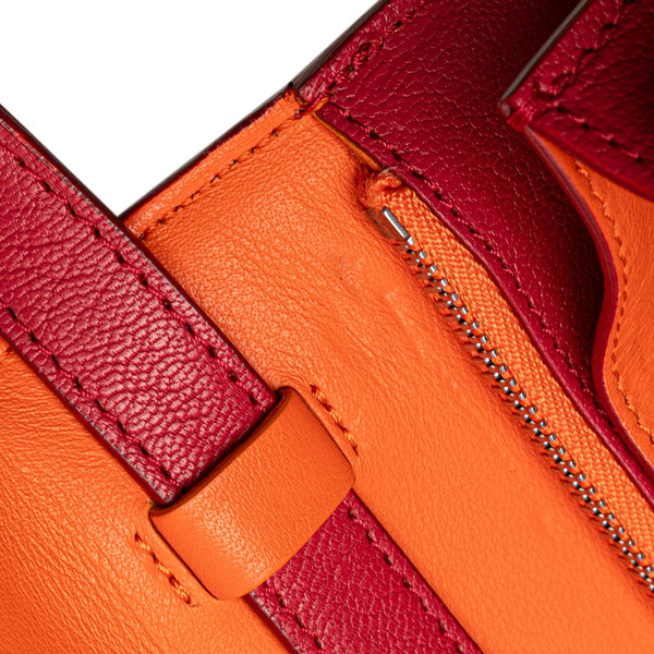 セリーヌ クラシックボックス ミディアム 斜め掛け ショルダーバッグ ピンク系 レザー レディース CELINE 【中古】