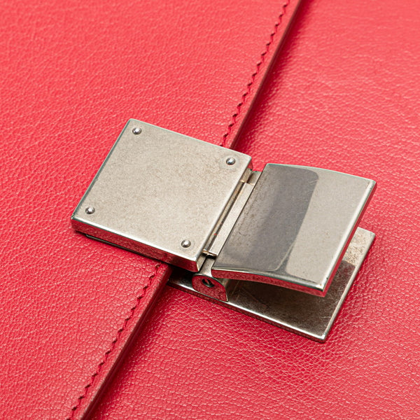 セリーヌ クラシックボックス ミディアム 斜め掛け ショルダーバッグ ピンク系 レザー レディース CELINE 【中古】