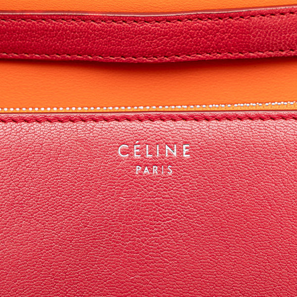セリーヌ クラシックボックス ミディアム 斜め掛け ショルダーバッグ ピンク系 レザー レディース CELINE 【中古】