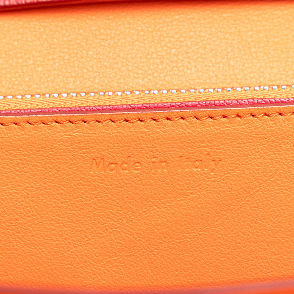 セリーヌ クラシックボックス ミディアム 斜め掛け ショルダーバッグ ピンク系 レザー レディース CELINE 【中古】
