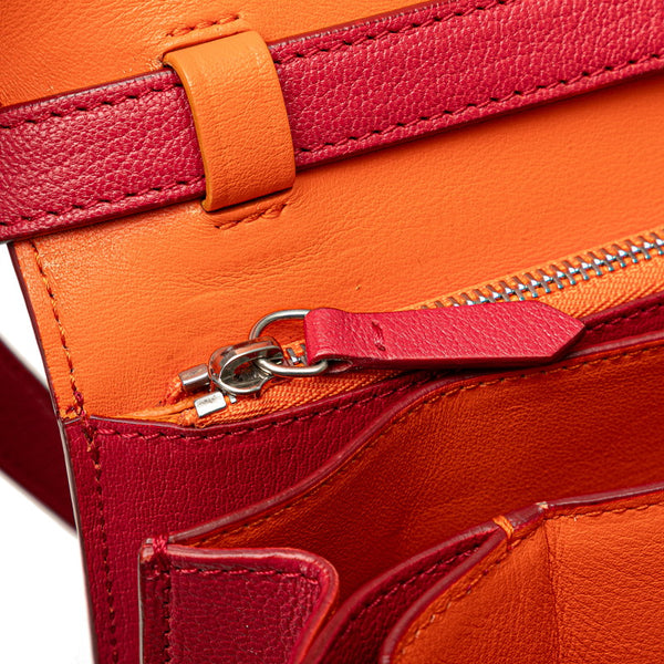 セリーヌ クラシックボックス ミディアム 斜め掛け ショルダーバッグ ピンク系 レザー レディース CELINE 【中古】