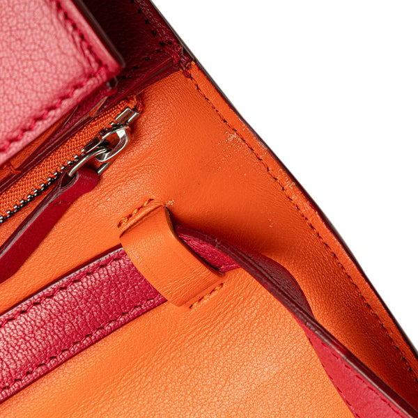 セリーヌ クラシックボックス ミディアム 斜め掛け ショルダーバッグ ピンク系 レザー レディース CELINE 【中古】