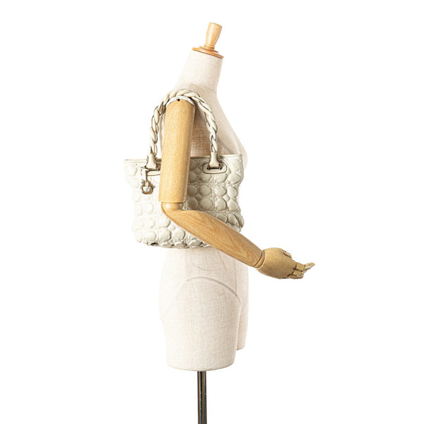 サルヴァトーレフェラガモ ガンチーニ ハンドバッグ AU-21 B380 ホワイト レザー レディース Salvatore Ferragamo 【中古】