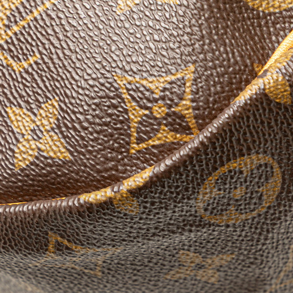 ルイ ヴィトン モノグラム ソミュール35 斜め掛け ショルダーバッグ M42254 ブラウン PVC レザー レディース LOUIS VUITTON 【中古】