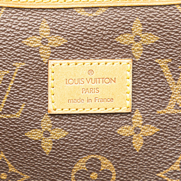 ルイ ヴィトン モノグラム ソミュール35 斜め掛け ショルダーバッグ M42254 ブラウン PVC レザー レディース LOUIS VUITTON 【中古】