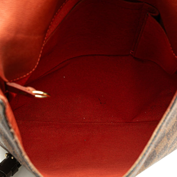 ルイ ヴィトン ダミエ ミュゼットサルサ ロングショルダー ショルダーバッグ N51300 ブラウン PVC レザー レディース LOUIS VUITTON 【中古】