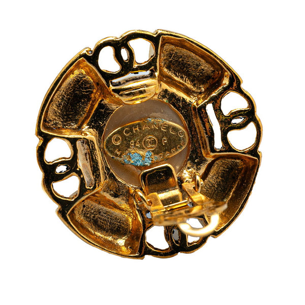 シャネル ココマーク イヤリング ゴールド メッキ フェイクパール レディース CHANEL 【中古】