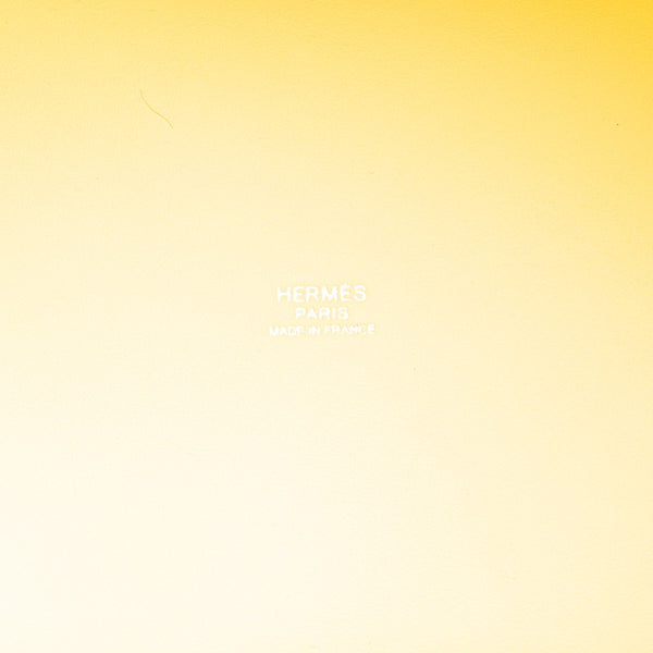 エルメス ピコタンロック カーゴPM ハンドバッグ ジョーヌシトロン ナタ イエロー アイボリー ヴォースイフト トワルゴエラン レディース HERMES 【中古】