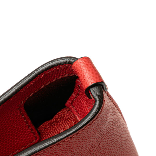 サルヴァトーレフェラガモ ガンチーニ ハンドバッグ レッド レザー レディース Salvatore Ferragamo 【中古】