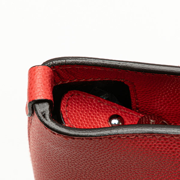 サルヴァトーレフェラガモ ガンチーニ ハンドバッグ レッド レザー レディース Salvatore Ferragamo 【中古】