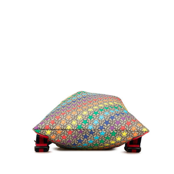 グッチ GGスプリーム スター シェリーライン リュック バックパック 550775 ピンク マルチカラー PVC レザー ナイロン レディース GUCCI 【中古】