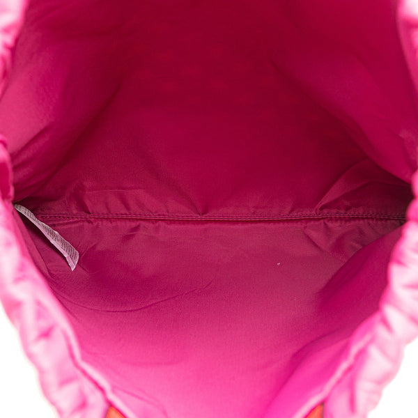 グッチ GGスプリーム スター シェリーライン リュック バックパック 550775 ピンク マルチカラー PVC レザー ナイロン レディース GUCCI 【中古】