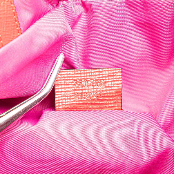 グッチ GGスプリーム スター シェリーライン リュック バックパック 550775 ピンク マルチカラー PVC レザー ナイロン レディース GUCCI 【中古】