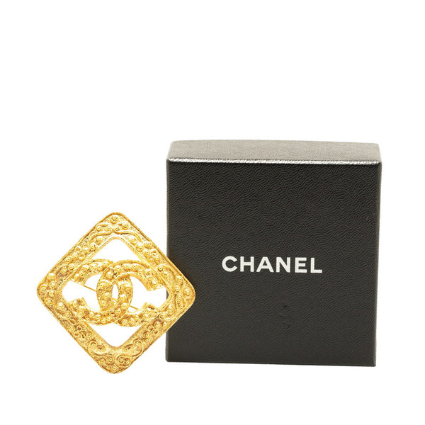 シャネル ヴィンテージ ココマーク ブローチ ゴールド メッキ レディース CHANEL 【中古】