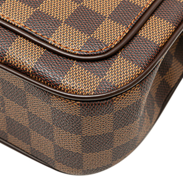 ルイ ヴィトン ダミエ オーバーニュ ショルダーバッグ N51129 ブラウン PVC レザー レディース LOUIS VUITTON 【中古】