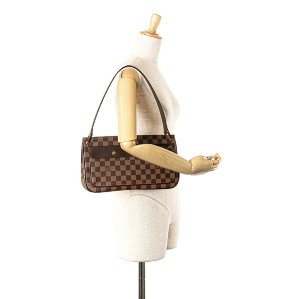 ルイ ヴィトン ダミエ オーバーニュ ショルダーバッグ N51129 ブラウン PVC レザー レディース LOUIS VUITTON 【中古】