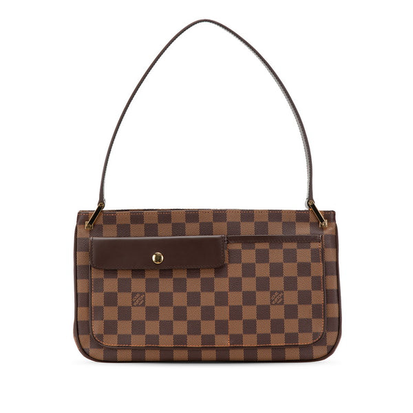ルイ ヴィトン ダミエ オーバーニュ ショルダーバッグ N51129 ブラウン PVC レザー レディース LOUIS VUITTON 【中古】