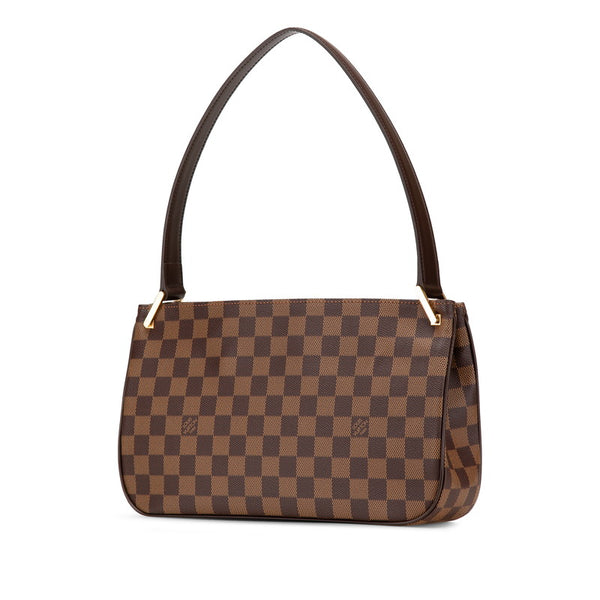 ルイ ヴィトン ダミエ オーバーニュ ショルダーバッグ N51129 ブラウン PVC レザー レディース LOUIS VUITTON 【中古】