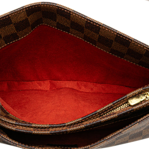 ルイ ヴィトン ダミエ オーバーニュ ショルダーバッグ N51129 ブラウン PVC レザー レディース LOUIS VUITTON 【中古】