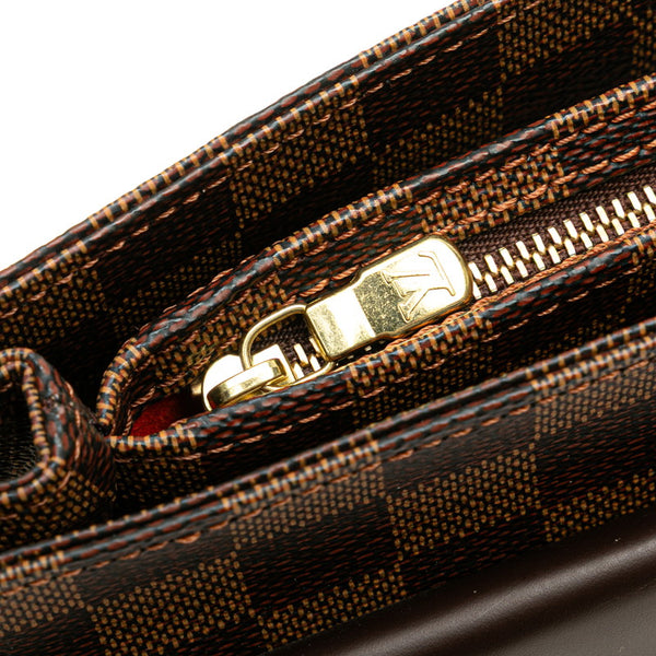 ルイ ヴィトン ダミエ オーバーニュ ショルダーバッグ N51129 ブラウン PVC レザー レディース LOUIS VUITTON 【中古】