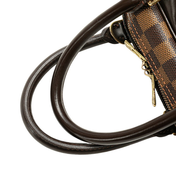 ルイ ヴィトン ダミエ ドーヴィル SPO ハンドバッグ N47272 ブラウン PVC レザー レディース LOUIS VUITTON 【中古】