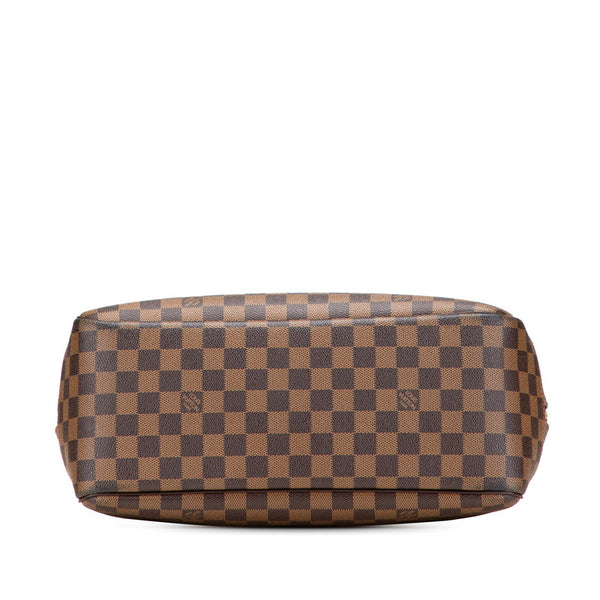 ルイ ヴィトン ダミエ ドーヴィル SPO ハンドバッグ N47272 ブラウン PVC レザー レディース LOUIS VUITTON 【中古】